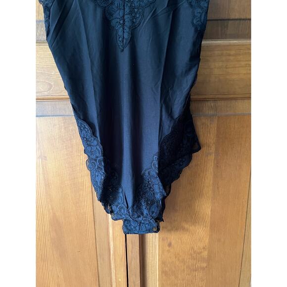 NWT Free People We Are HAH Women's Back Off Bodysuit Open-Back Noir Black SZ XS - Picture 4 of 13